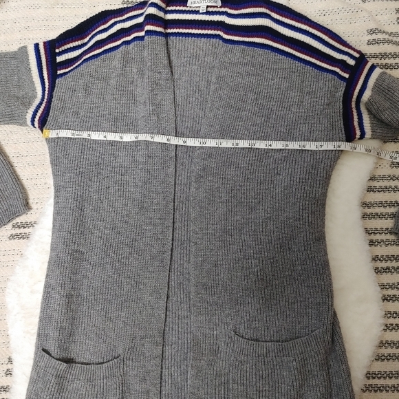 HEARTLOOM Striped Knit Duster Cardigan Size XS - Picture 12 of 13